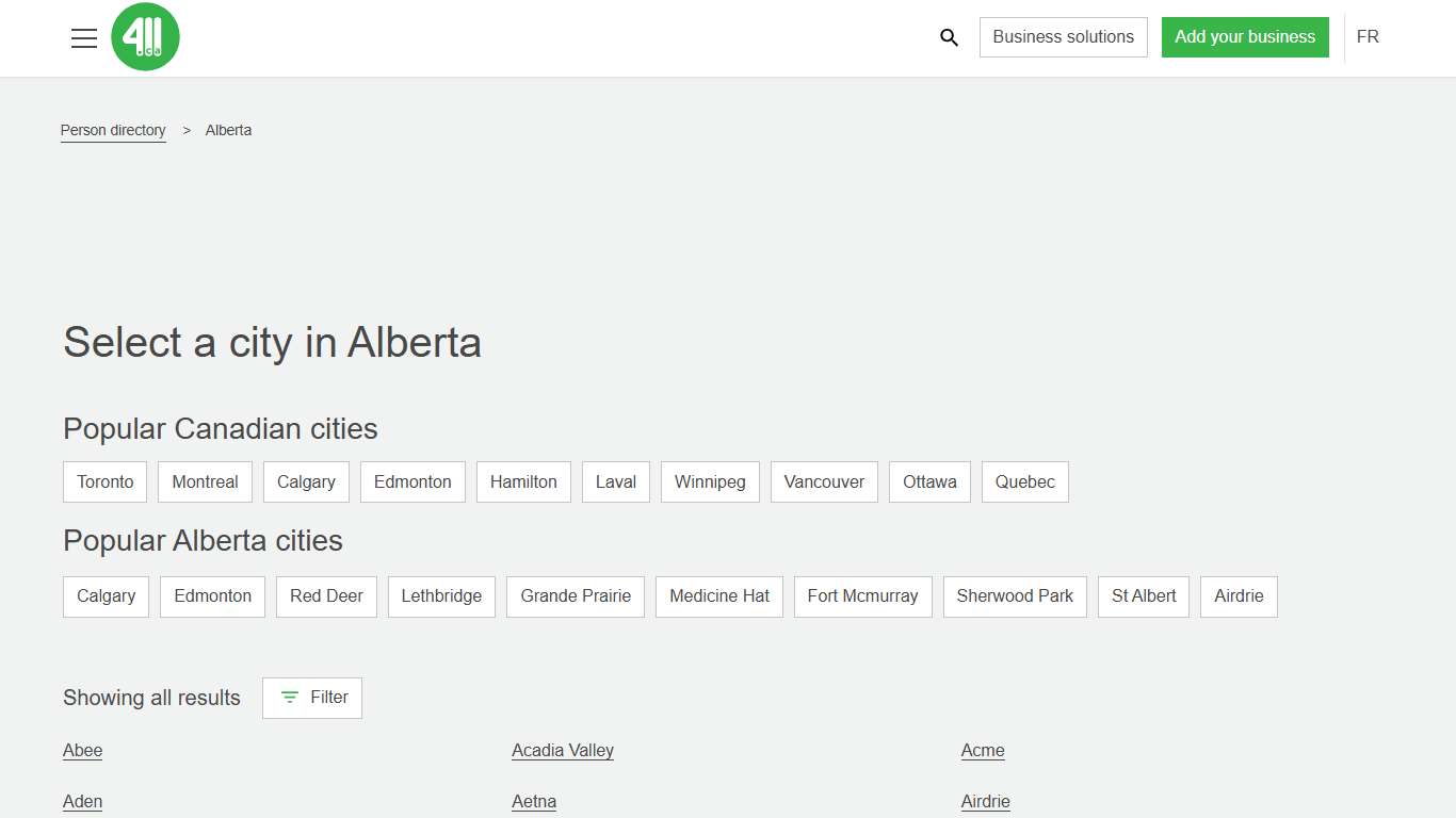 Find People in Alberta | 411.ca